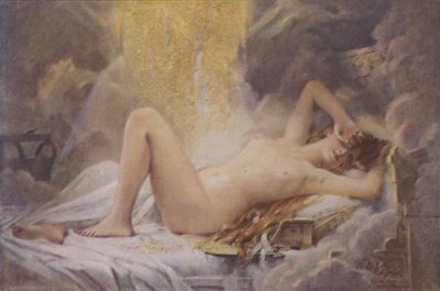 ダナエと金のシャワー 作： Leon Francois Comerre